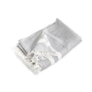 The Belgian Towel Fouta 110x180 cm Gray stripe