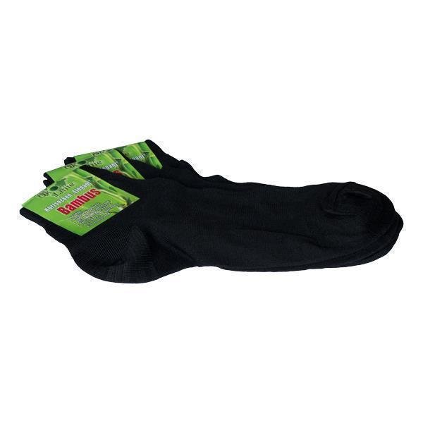 Kurze Bambussocken "Elegant" Schwarz 35-36