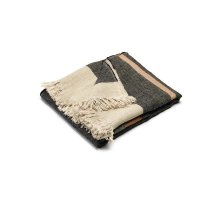 The Belgian Towel Fouta 110x180 cm Black Stripe
