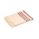 The Belgian Towel Fouta 110x180 cm Camel Stripe