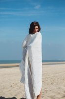 The Belgian Towel Fouta 110x180 cm Oyster Stripe