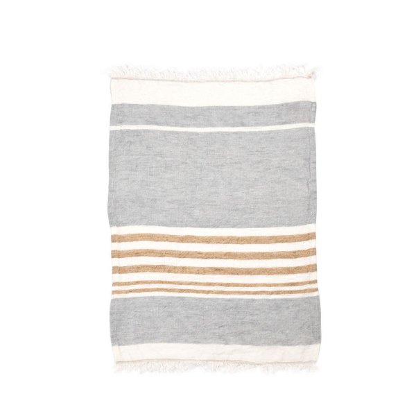 The Belgian Towel Handtücher 55x65 cm (6-er Set) - Ash Stripe
