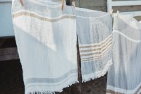 The Belgian Towel Handtücher 55x65 cm (6-er Set) - Oyster Stripe
