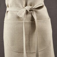 Bistro Leinen Schürze 100x110cm, Flax