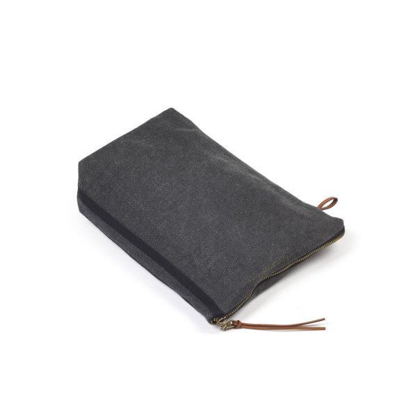 Rand Leinen Handtasche 23x28cm Arabica