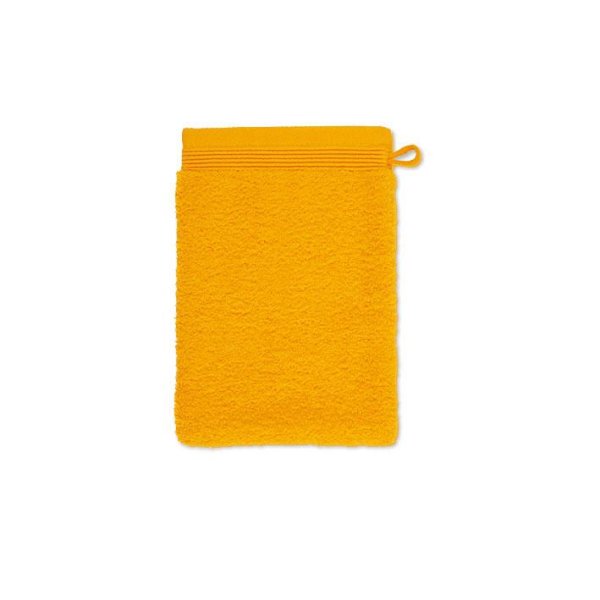 Möve Superwuschel Uni Waschhandschuh, 15x20 cm, gold
