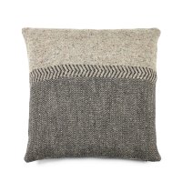 Jules Deko Kissenbezug 63x63 cm Black herringbone