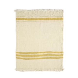 The Belgian Towel Handtücher 55x65 cm (6-er Set) - Mustard stripe