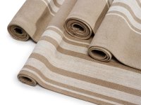 Tanzania Teppich aus reinem Leinen, Stripe 77x120 cm