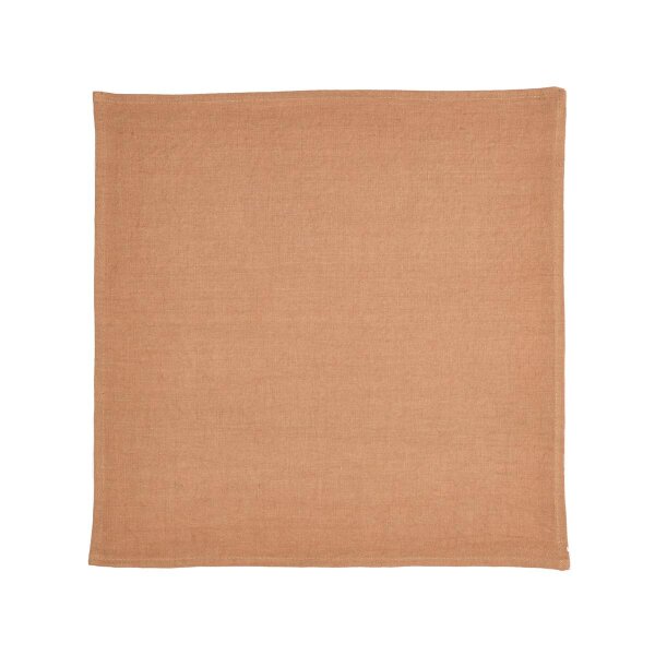 Skye Leinen Serviette 40x40 cm Cognac