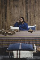 Olympia Stripe Leinen Tischdecken von Libeco Home