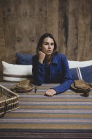 Olympia Stripe Leinen Tischdecken von Libeco Home