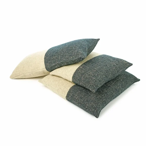 Jess Kissenbezug aus Leinen & Wolle von Libeco – Zweifarbiges Design
