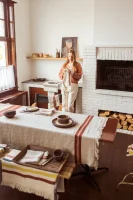 The Belgian Table Throw - Leinen Tischwäsche von Libeco