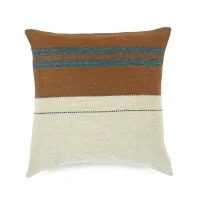 The Highland Stripe - Leinen/Wolle Deko-Kissenbezug von Libeco