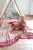 Kuscheldecke Blume des Lebens rot/bunt aus Bio-Baumwolle, 200x140 cm