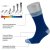 Two-Color Sock blau/rot 42-44